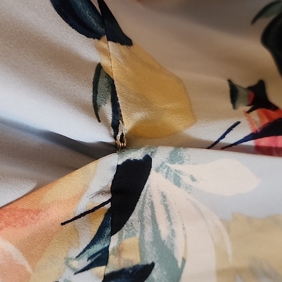 Women Dress Charles Henry Summer Fashion Evening Floral Dress Long Sleeve Sz S - Picture 8 of 9